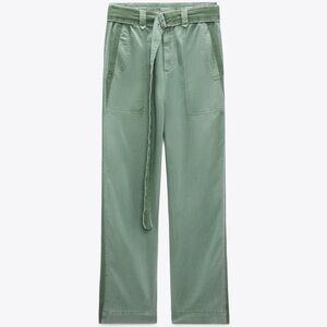 Zara women's Sage / Army Green Cargo Pants